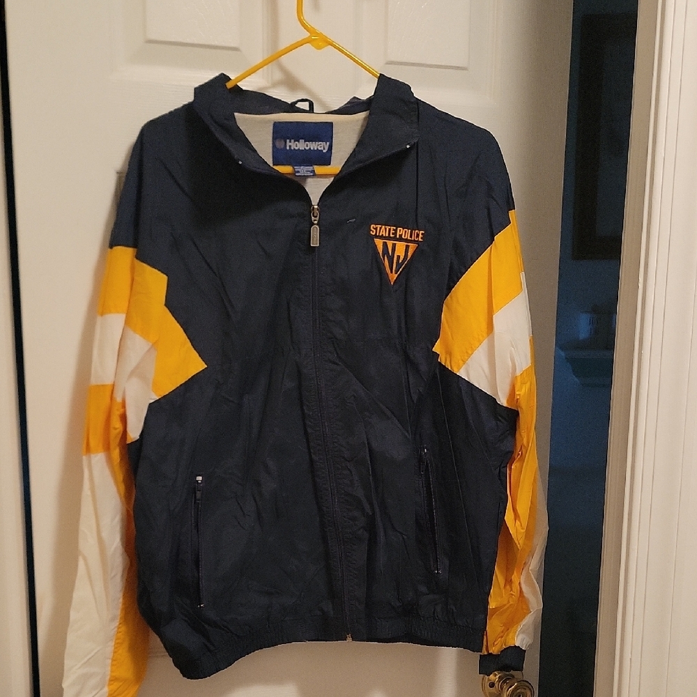 Holloway Men's Navy and Yellow Jacket